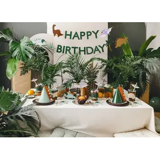 PartyDeco Banner Happy Birthday Dino - 3 mtr