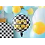 Folieballon Racing Happy Birthday - 45cm