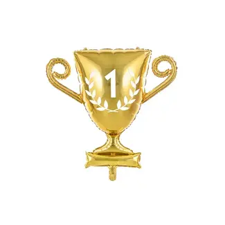 PartyDeco Folieballon Golden Cup