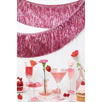PartyDeco Fringe Garland - Pink