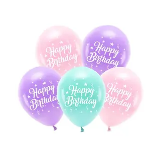 Strong Balloons Eco Ballonnen Happy Birthday - Pink