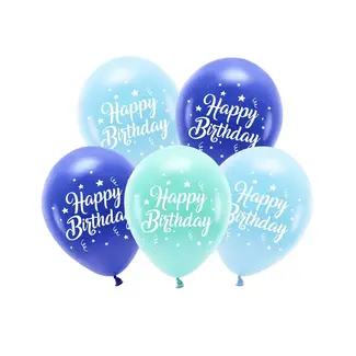 Strong Balloons Eco Ballonnen Happy Birthday - Blue