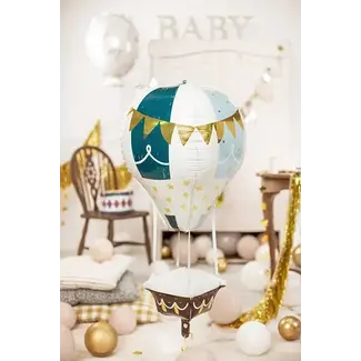 PartyDeco Folieballon - Luchtballon 4D