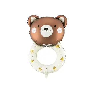 PartyDeco Folieballon Teddy Rammelaar