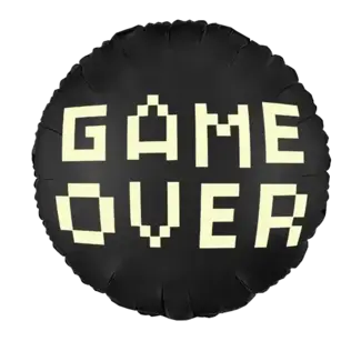 PartyDeco Folieballon Game Over - 45cm