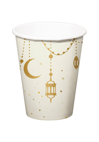 Bekertjes "Eid Mubarak" - 8 st -250ml 