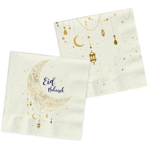 Servetten "Eid Mubarak" - 20st - 33x33cm 