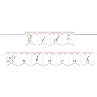 Haza-Witbaard Letterslinger ’Eid Mubarak’ roze