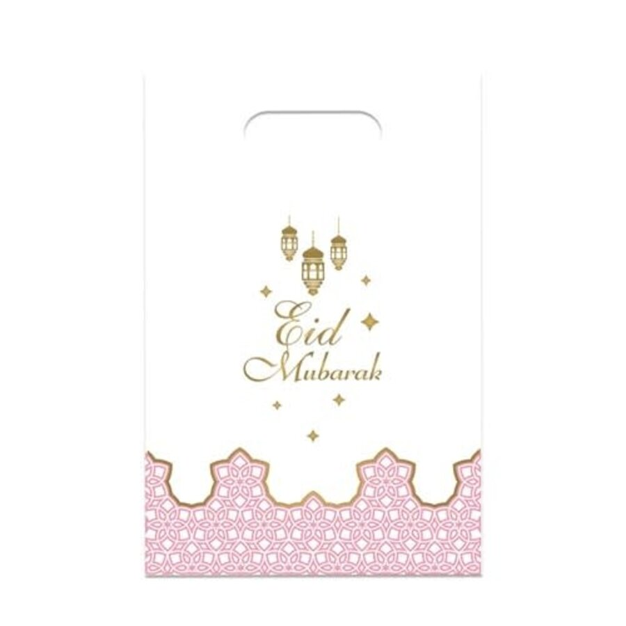 Uitdeelzakjes "Eid Mubarak" Rose Goud-1