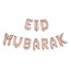 Globos Folieballonnen Letterslinger "Eid Mubarak" Rose Goud
