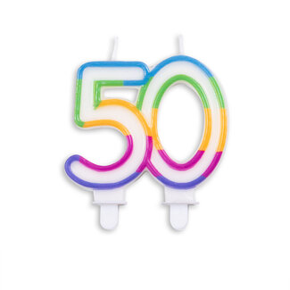 Globos Cijferkaarsje 50