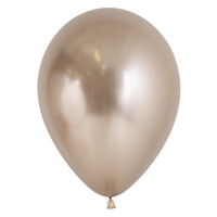 Heliumballon Champagne Chrome (28cm)