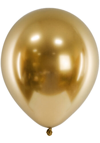 Heliumballon Gold Chrome (28cm) 