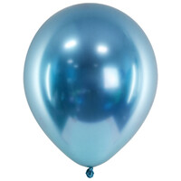 Heliumballon Blue Chrome (28cm)