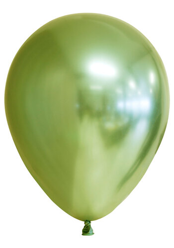 Heliumballon Lime Groen Chrome (28cm) 