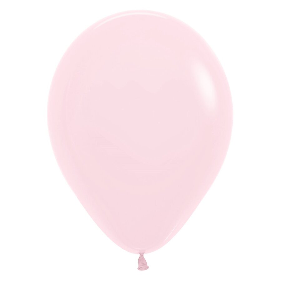 Helium Ballon Pastel Zacht Roze (28cm)-1