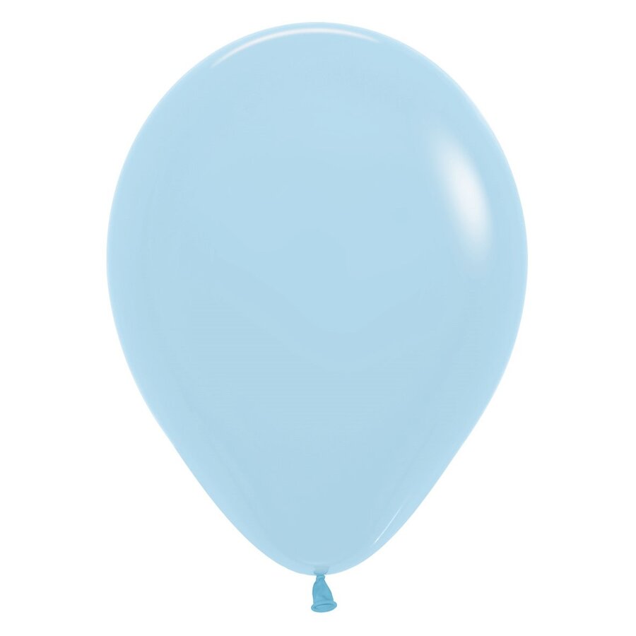 Helium Ballon Pastel Zacht Blauw (28cm)-1