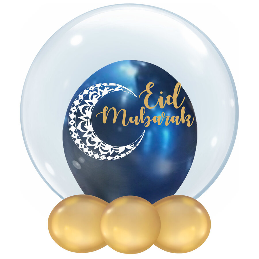 Bedrukte Ballon - Eid Mubarak-1
