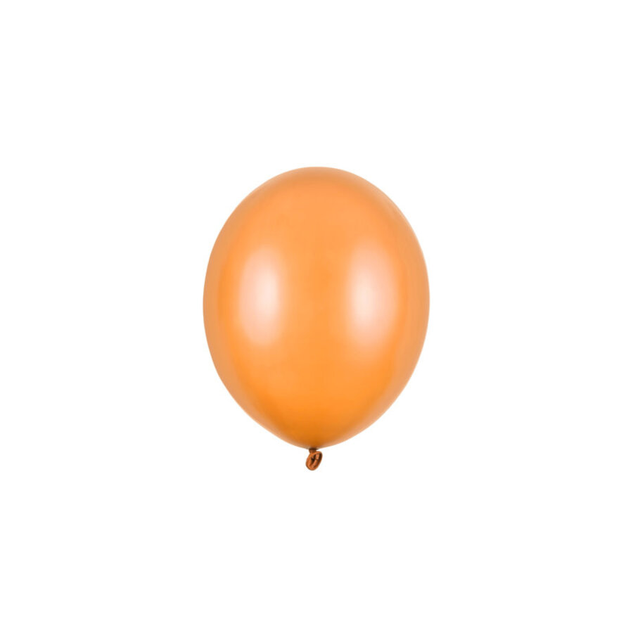 100 Ballonnen Metallic Mandarin Orange - 12 cm-1