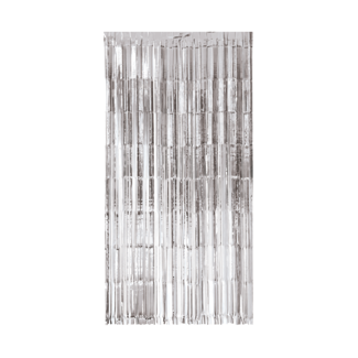 PartyPal Deurgordijn Zilver - 2,5(H)x1(B)mtr
