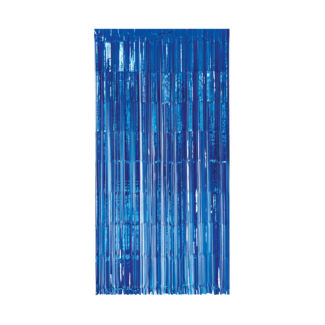 PartyPal Deurgordijn Blauw - 2(H)x1(B)mtr