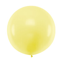 Mega Ballon Pastel Light Yellow - 1 mtr - 1 stuk