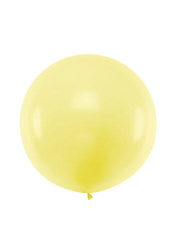 Mega Ballon Pastel Light Yellow - 1 mtr - 1 stuk 