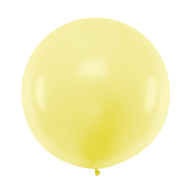 Mega Ballon Pastel Light Yellow - 1 mtr - 1 stuk