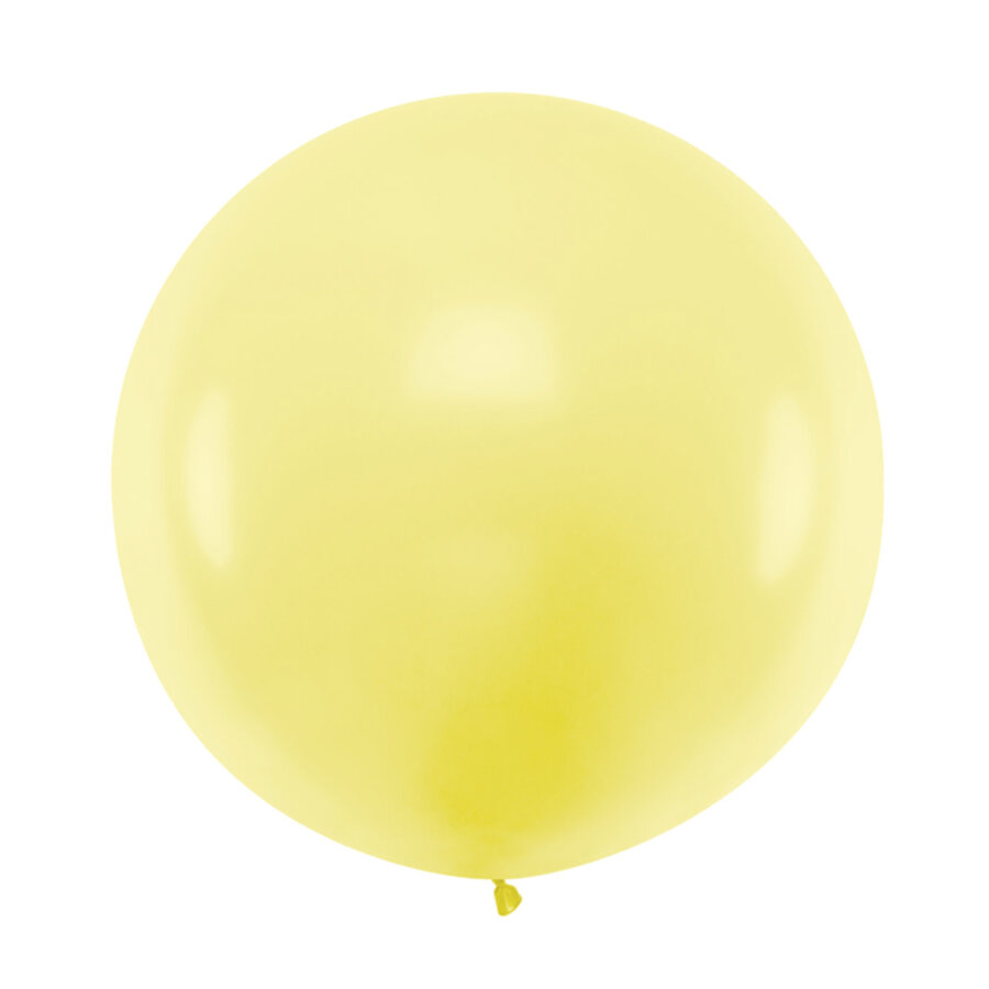 Mega Ballon Pastel Light Yellow - 1 mtr - 1 stuk-1