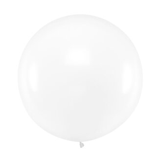 Strong Balloons Mega Ballon Pastel Clear - 1 mtr - 1 stuk