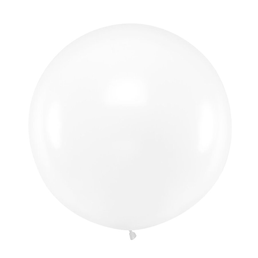 Mega Ballon Pastel Clear - 1 mtr - 1 stuk-1