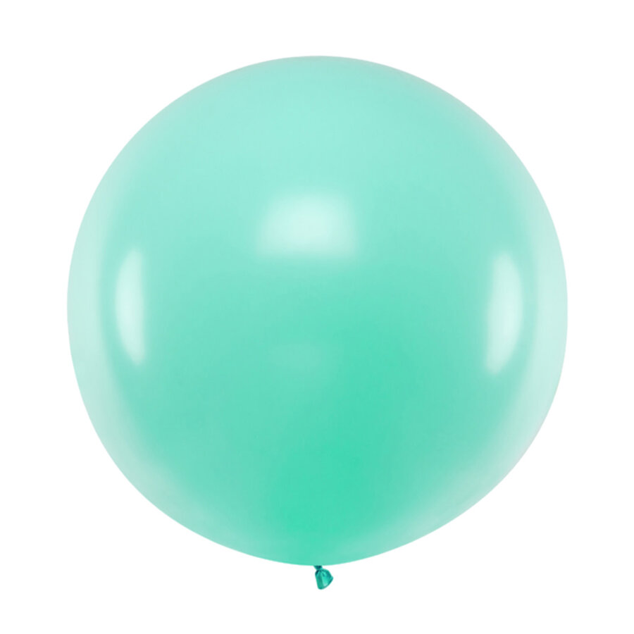 Mega Ballon Pastel Light Mint - 1 mtr - 1 stuk-1