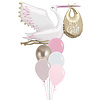 Qualatex Baby Stork Pastel Pink Set
