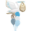 Qualatex Baby Stork Pastel Blue Set