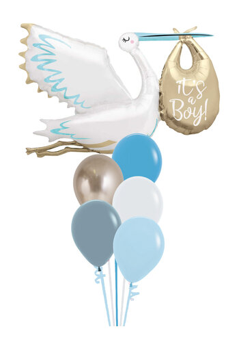 Baby Stork Pastel Blue Set 