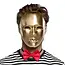 Boland Gezichtsmasker Mime - Goud
