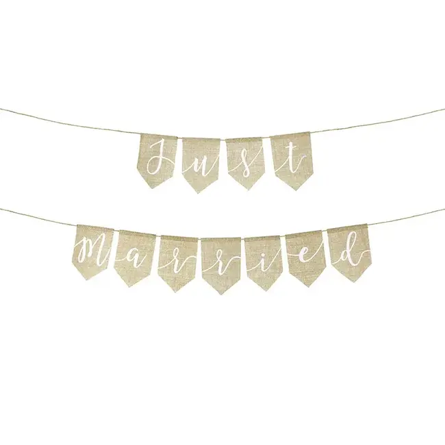 Jute Banner Just Married