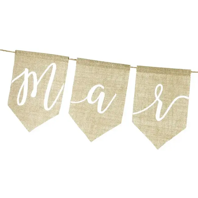 Jute Banner Just Married