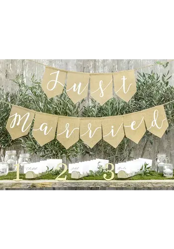 Jute Banner Just Married 