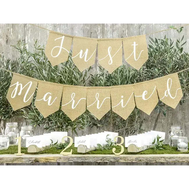 Jute Banner Just Married