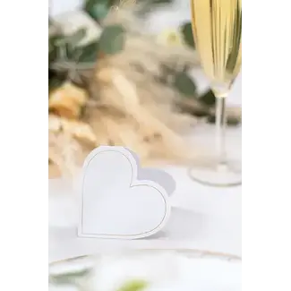 PartyDeco Naam Kaartjes Hart