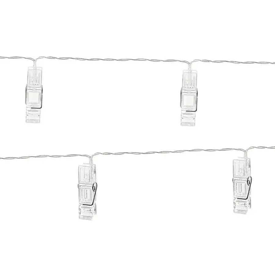 LED Photo Clips Lights - Clear-3