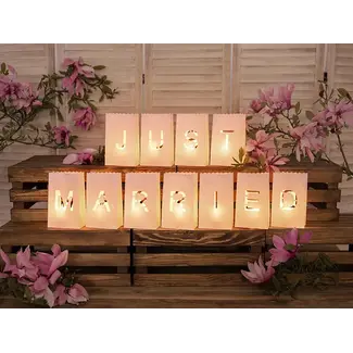 PartyDeco Just Married - Candles Bags