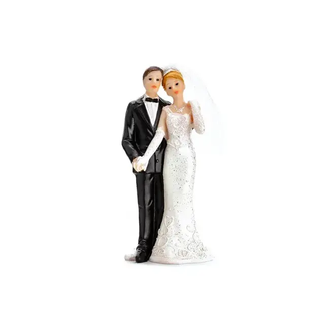 Bruidspaar Pasgetrouwd - 11 cm hoog