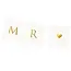 Banner Mr & Mrs - Wit & Goud