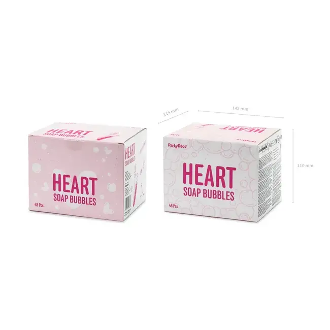 Soap Bubbles Heart - White