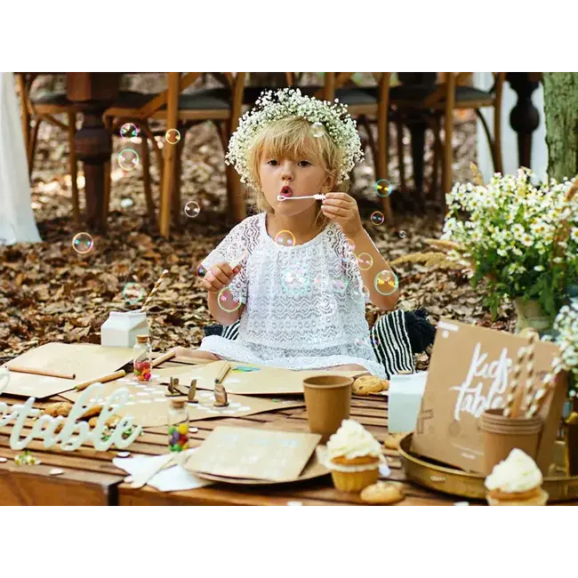 Soap Bubbles Heart - White