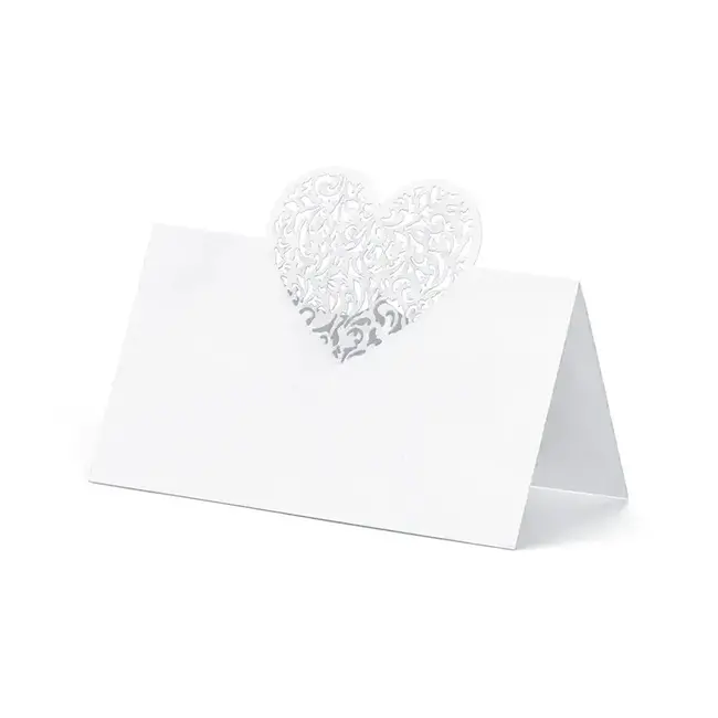 Naam Kaartjes Hartje Wit