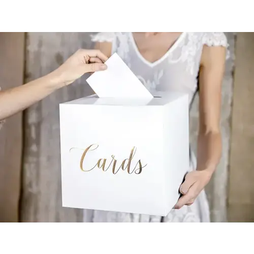 Wedding Card Box - Gold 