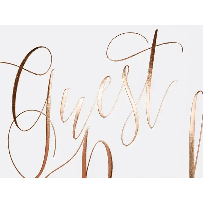Guest Book - Rosé Gold